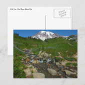 Edith Creek auf dem Monte Rainier Postkarte (Vorne/Hinten)