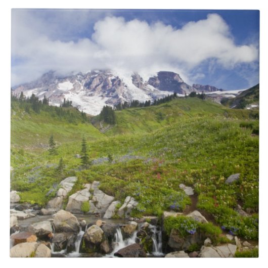 Edith Creek und Wildblume im Paradies Fliese (Vorderseite)