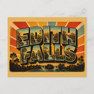 Edith Falls NT Australien Kaskadierende Wasserfäll Postkarte