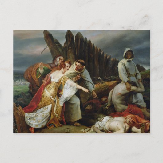Edith Finding the Body of Harold, 1828 Postkarte (Vorderseite)