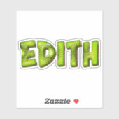 Edith Name Kiwi Design Aufkleber Sticker (Blatt)