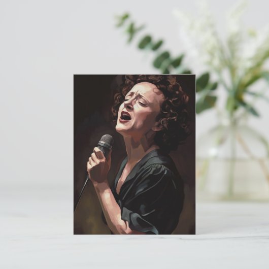 Edith piaf postkarte (Stehend Vorderseite)