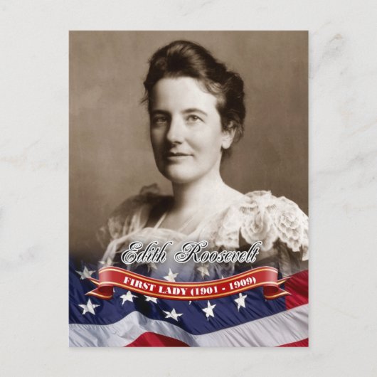 Edith Roosevelt, First Lady of the U.S. Postkarte (Vorderseite)