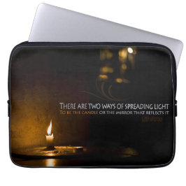 Edith Wharton Inspiration Zitat "Licht" Laptopschutzhülle