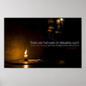 Edith Wharton Inspiration Zitat "Licht" Poster (Vorne)