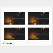 Edith Wharton Inspiration Zitat "Licht" Rechteckiger Aufkleber (Blatt)