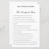 Editierbar das neu verheiratete Spiel, wer kennt e (Vorne/Hinten)