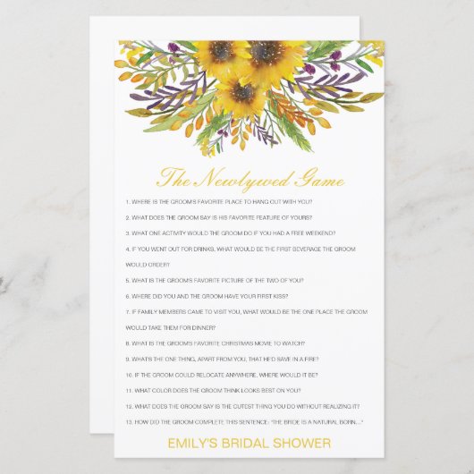 Editierbar das neu verheiratete Spiel, wer kennt e (Vorne/Hinten)