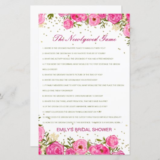 Editierbar das neu verheiratete Spiel, wer kennt e (Vorne/Hinten)