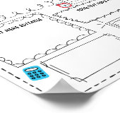 Editierbar Mein Jahr in Review druckbar Poster (Ecke)