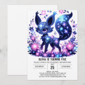 Editierbar Niedlich Fox Digital Geburtstag Einladung (Vorne/Hinten)