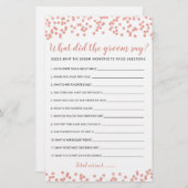 Editierbar, was der Groom zum Brautparty gesagt ha (Vorne/Hinten)