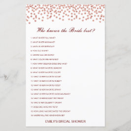 Editierbar wer Bride Best Brautparty Game kennt