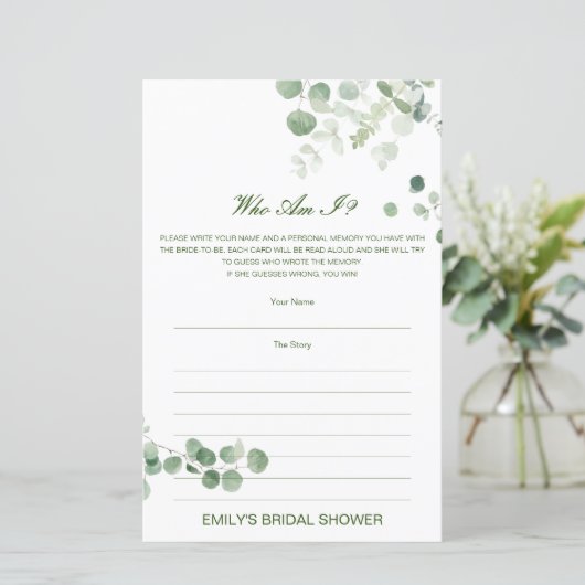 Editierbar, wer ich bin, Memory Lane Brautparty (Stehend Vorderseite)