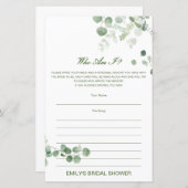 Editierbar, wer ich bin, Memory Lane Brautparty (Vorne/Hinten)