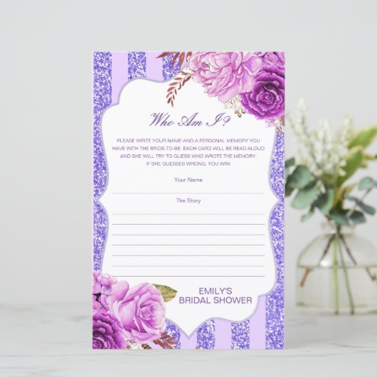 Editierbar, wer ich bin, Memory Lane Brautparty (Stehend Vorderseite)