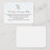 Editierbar Wie groß ist Mommys Bauchkarte? Begleitkarte (Vorne/Hinten)