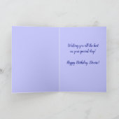 Editierbare Aquapunkte und Streifen mit Schmetterl Karte (Innenseite)