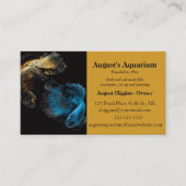 Editierbare Aquarium Business Card Visitenkarte (Vorderseite)