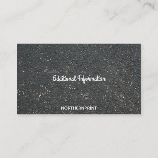 Editierbare Asphalt Pavers Visitenkarte (Rückseite)