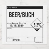 Editierbare Aufkleber für das Generikale Bierflasc (Einzelnes Label)
