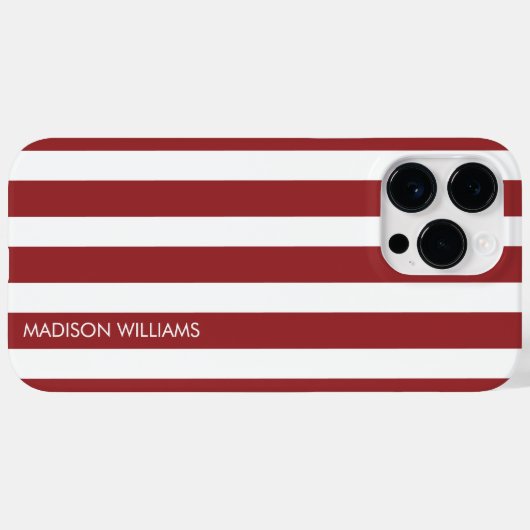 Editierbare Aufschrift Farbe Minimalistisch Case-Mate iPhone Hülle (Rückseite (Horizontal))