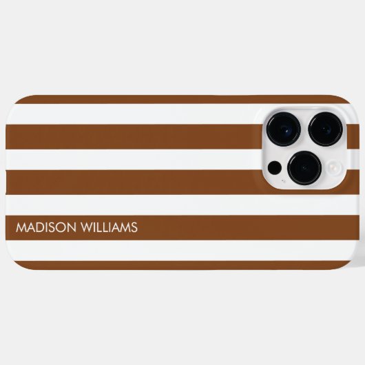 Editierbare Aufschrift Farbe Minimalistischer Case (Rückseite (Horizontal))