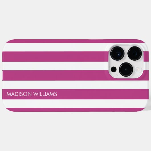 Editierbare Aufschrift Farbe Minimalistischer Case (Rückseite (Horizontal))