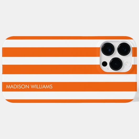 Editierbare Aufschrift Farbe Minimalistischer Case (Rückseite (Horizontal))