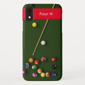 Editierbare Billiard-Tabelle Case-Mate iPhone Hülle (Rückseite)