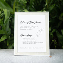 Editierbare Blasen ihre Telefone Hochzeit Foto-Sig