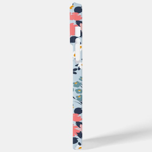 Editierbare Blume für Inschriften Minimalistisch Case-Mate iPhone Hülle (Rückseite / Links)