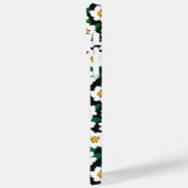 Editierbare Blume für Inschriften Minimalistischer Case-Mate iPhone Hülle (Rückseite / Links)