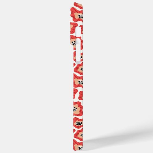 Editierbare Blume für Inschriften Minimalistischer Case-Mate iPhone Hülle (Rückseite / Links)