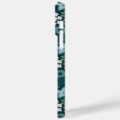 Editierbare Blume für Inschriften Minimalistischer Case-Mate iPhone Hülle (Rückseite / Links)