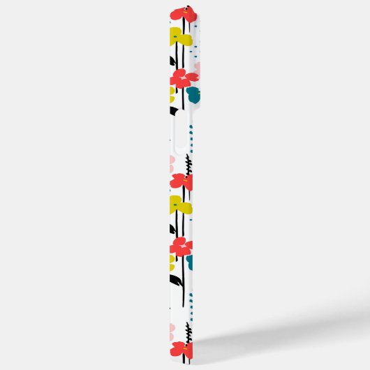 Editierbare Blume für Inschriften Minimalistischer Case-Mate iPhone Hülle (Rückseite / Rechts)