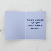 Editierbare Blume und Schmetterling Karte (Innenseite)