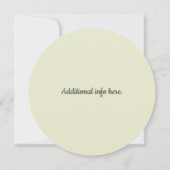 Editierbare Blumenschrift Save the Date Einladung (Rückseite)