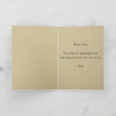 Editierbare botanische Liebe in einem nebeligen Gr Karte (Innenseite)