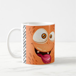 Editierbare Cartoon-Gesichtserkennung V1-Tasse Kaffeetasse