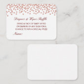 Editierbare Diapers Wipes Raffle Babydusche Beilag Begleitkarte (Vorne/Hinten)