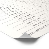 Editierbare druckbare, moderne, wöchentliche Habit Poster (Ecke)