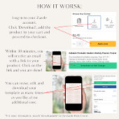 Editierbare druckbare, moderne, wöchentliche Habit Poster