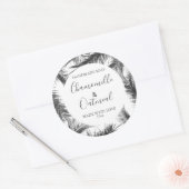 Editierbare Etiketten für Tropische Seifenverpacku Runder Aufkleber (Umschlag)