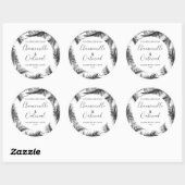 Editierbare Etiketten für Tropische Seifenverpacku Runder Aufkleber (Blatt)