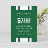 Editierbare Farbbreite 5 Jahre Wiedersehen Einladung (Stehend Vorderseite)