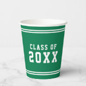 Editierbare Farbbreite Geschlossen Klassenpapier Pappbecher (Rückseite)