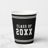 Editierbare Farbbreite Geschlossen Klassenpapier Pappbecher (Rückseite)