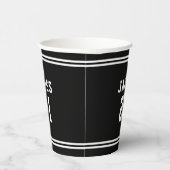 Editierbare Farbbreite Hinzufügen von Namensnummer Pappbecher (Rechts)