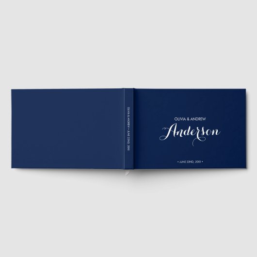 Editierbare Farbe Elegant und moderne Hochzeitssch Gästebuch (Voll)